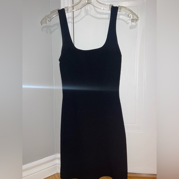 Aritzia Babaton Sculpt Knit Black Mini Dress - Picture 5 of 6